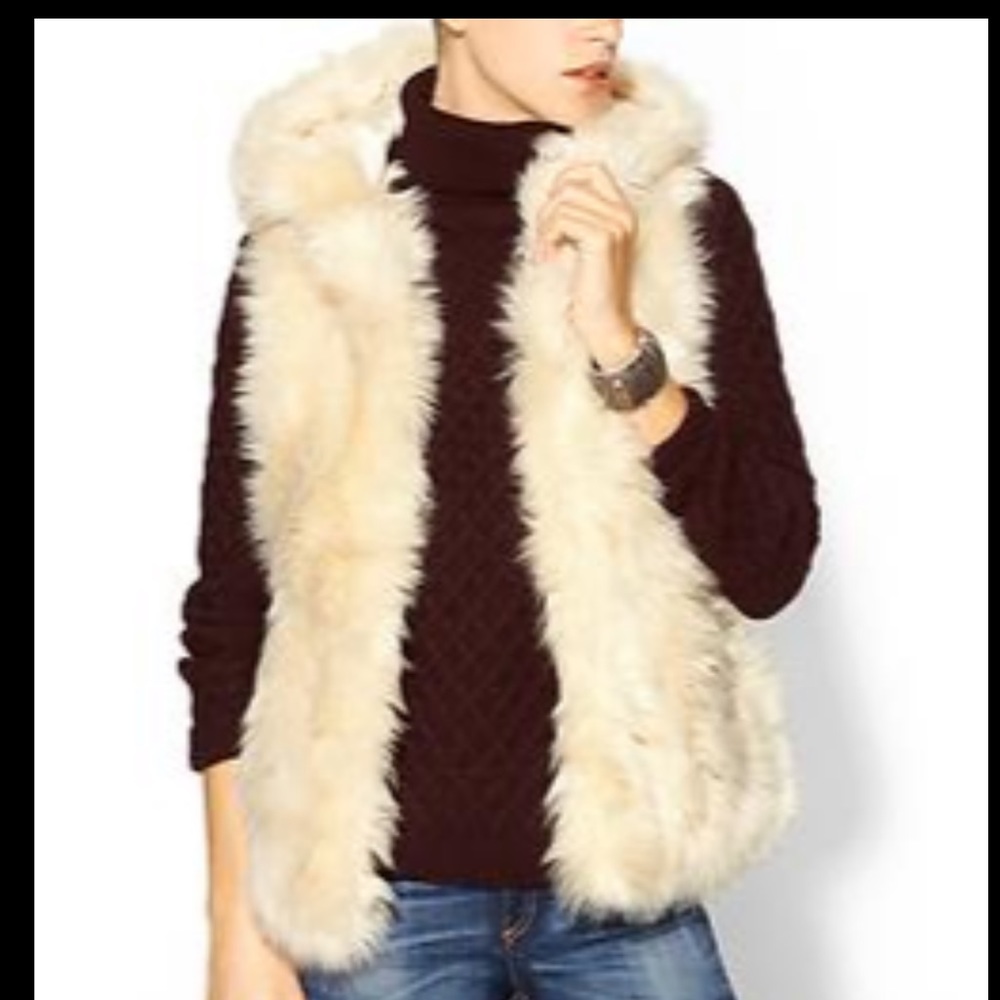 Sabine faux fur hooded vest